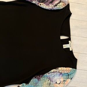 White House Black Market Elegant Black Top XL